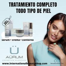Cargar imagen en el visor de la galería, cosmetica avanzada Aürum. tratamientos faciales. rejuvenecimiento. Piel seca, piel madura, piel mixta, piel normal, piel grasa, piel acneica. cosmeticos. cuidado de la piel. acné. serum, crema, contorno de ojos. cuidado de la piel. piel sensible.