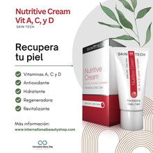 Cargar imagen en el visor de la galería, Nutritive Cream Vit A-C-E Lipoic Complex. Skin Tech