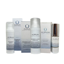 Cargar imagen en el visor de la galería, cosmetica avanzada Aürum. tratamientos faciales. rejuvenecimiento. Piel seca, piel madura, piel mixta, piel normal, piel grasa, piel acneica. cosmeticos. cuidado de la piel. acné. serum, crema, contorno de ojos. cuidado de la piel. piel sensible.