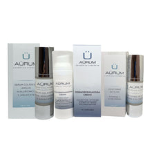 Cargar imagen en el visor de la galería, cosmetica avanzada Aürum. tratamientos faciales. rejuvenecimiento. Piel seca, piel madura, piel mixta, piel normal, piel grasa, piel acneica. cosmeticos. cuidado de la piel. acné. serum, crema, contorno de ojos. cuidado de la piel. piel sensible.