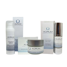 Cargar imagen en el visor de la galería, cosmetica avanzada Aürum. tratamientos faciales. rejuvenecimiento. Piel seca, piel madura, piel mixta, piel normal, piel grasa, piel acneica. cosmeticos. cuidado de la piel. acné. serum, crema, contorno de ojos. cuidado de la piel. piel sensible.