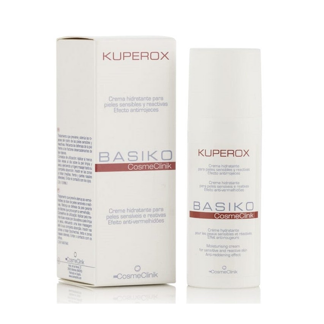 Crema Hidratante Kuperox para rojeces. Cosmeclinik.