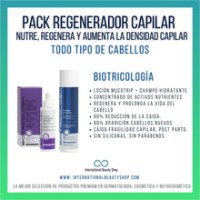 Cargar imagen en el visor de la galería, Tratamiento anticaída Mucotrip Loción + Champú Hidratante todo tipo de pelo. Biotricología.