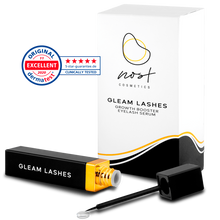 Cargar imagen en el visor de la galería, nost costmetics, serum de pestañas, fortalecimiento de pestañas, pestañas más fuertes, pestañas más largas, lifting de pestañas, gleam lashes