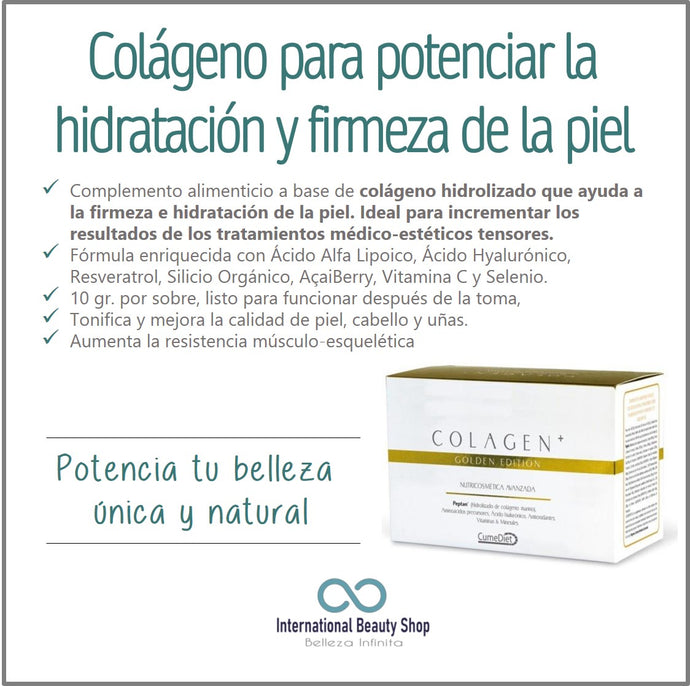 COLAGEN Plus Golden: Colágeno para potenciar la firmeza de la piel.
