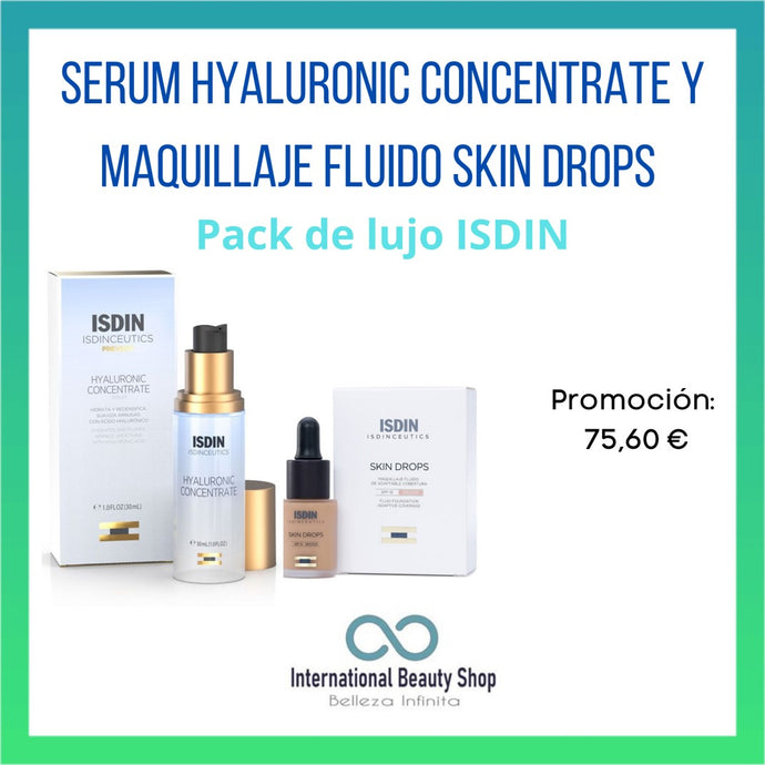 Serum Hyaluronic Concentrate y Maquillaje fluido. El Pack de Lujo de Isdin