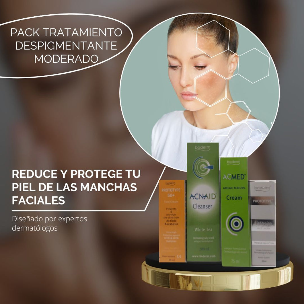 Pack tratamiento despigmente para verano moderado. Boderm