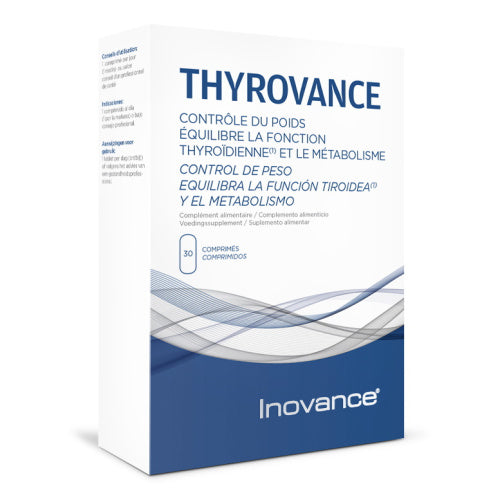 Thyrovance para combatir cansancio y aumento de peso. Suplemento. Inovance.