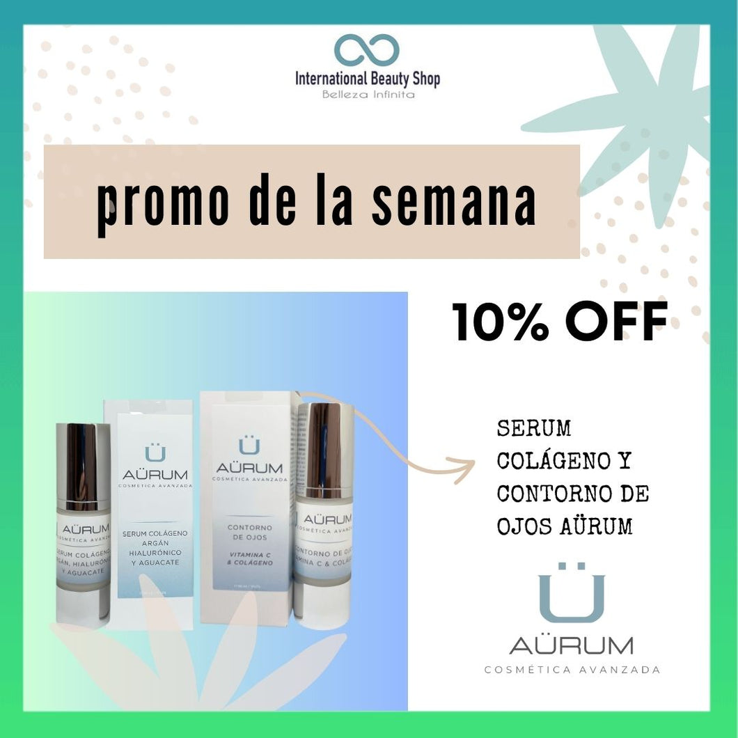 tratamiento facial, promoción cosmeticos, serum y contorno de ojos, arrugas y flacidez, hidratacion facial aürum