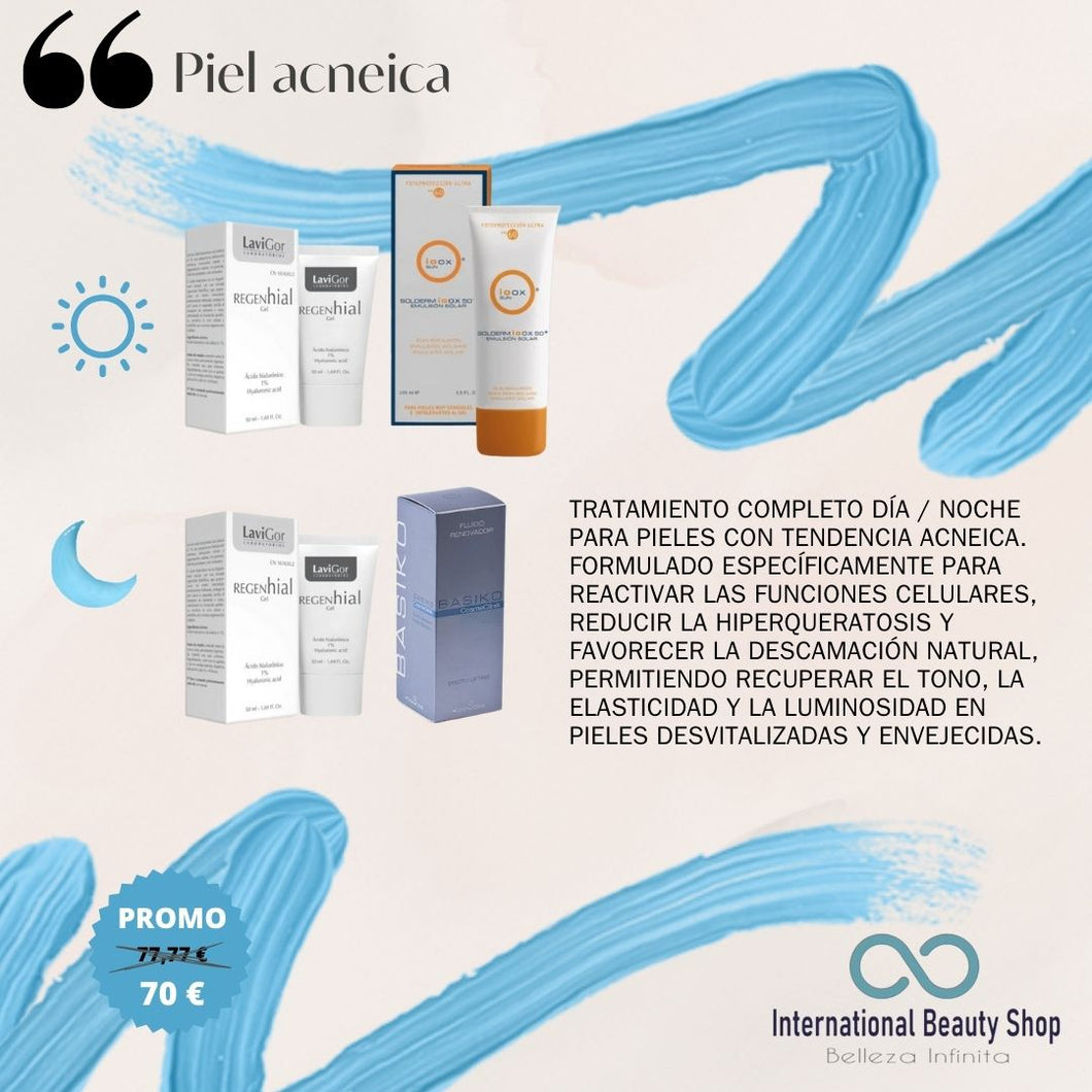 Tratamiento facial para piel grasa, cosméticos eficaces, international beauty shop, cosmética, dermatología