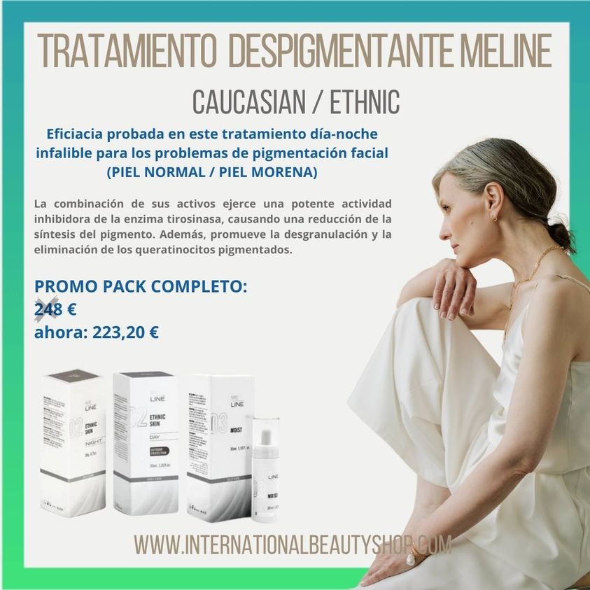 Serum Día + Serum Noche (CAUCASIAN/ETHNIK) Skin + Serum Reparador Moist. MeLine