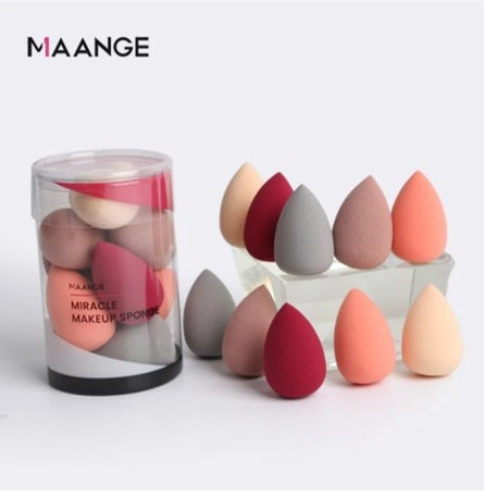 Esponjas cosméticas para maquillaje Maange. Set 10 unidades.