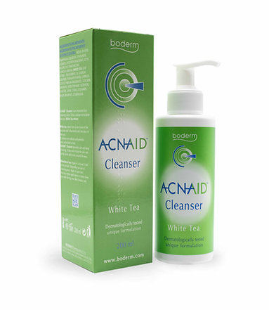 Acnaid Cleanser White Tea. Limpiador Antiacné. Boderm