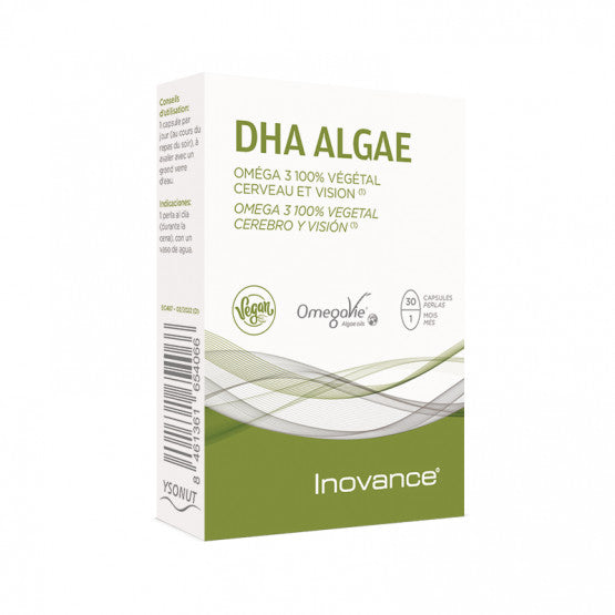 DHA Algae. Suplemento. Cerebro y visión. Inovance. Isonut